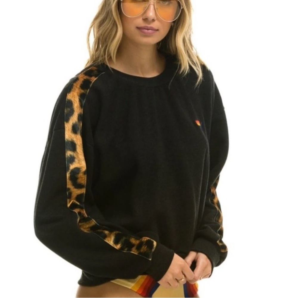 Cheetah Stripe Crewneck